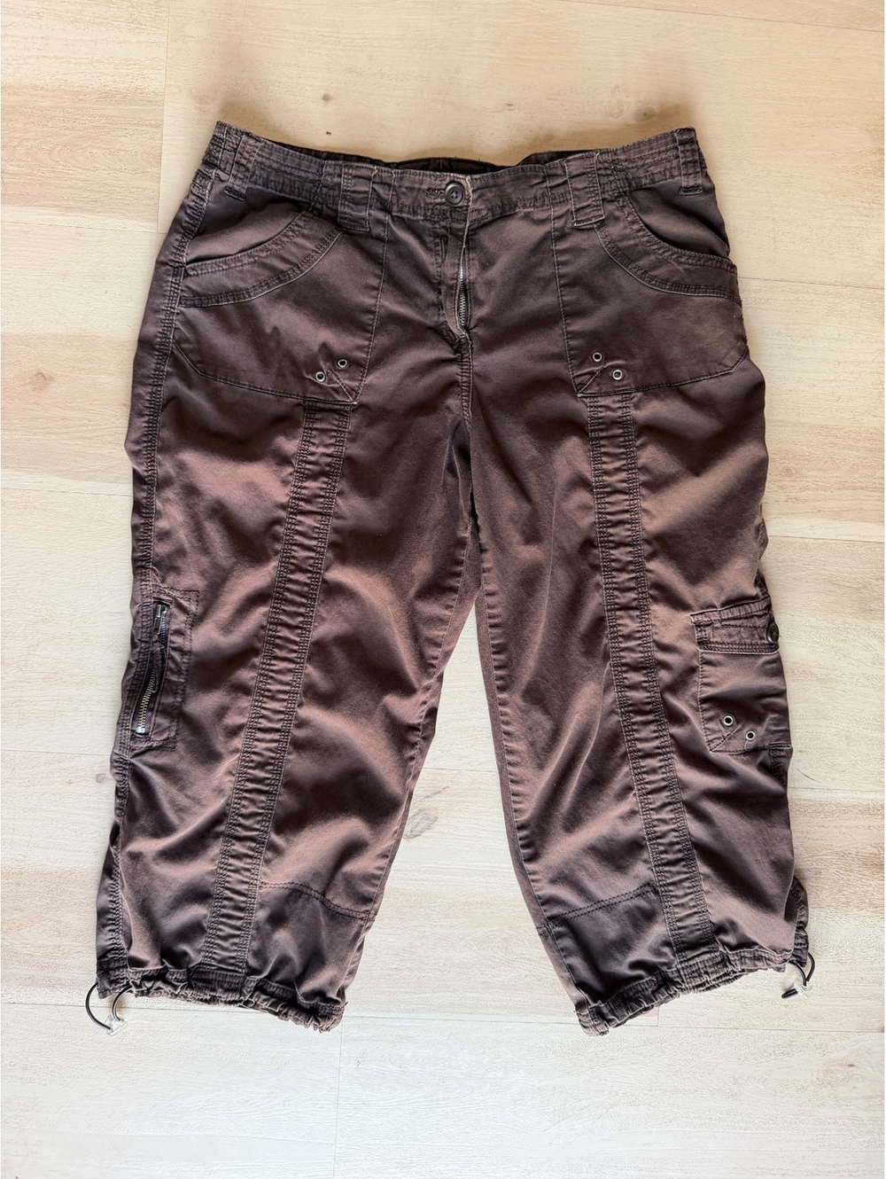 Style & Co. Women's Brown Cargo Capri Pants Size 12